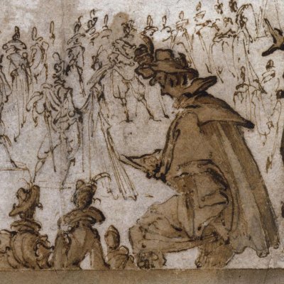 Étude pour le premier Intermède de la Libération de Tirrène - Jacques Callot
