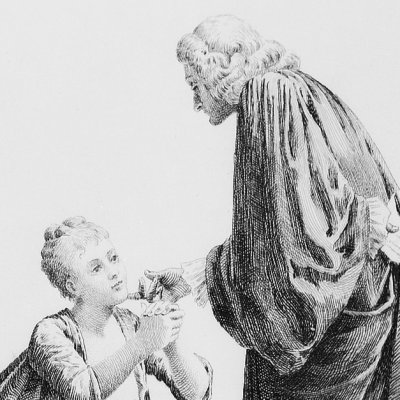 Le père Hudson et la dame Simion (J. le Fataliste 1884) - Leloir
