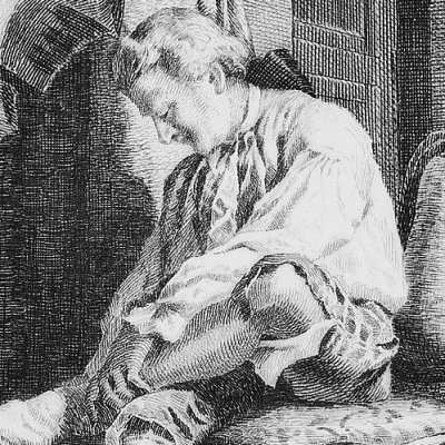 Le maître dans la garderobe d’Agathe (Jacques le Fataliste, 1884) - Leloir