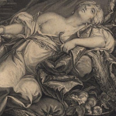 La mort de Cléopâtre - J.-B. Michel d’après Challe