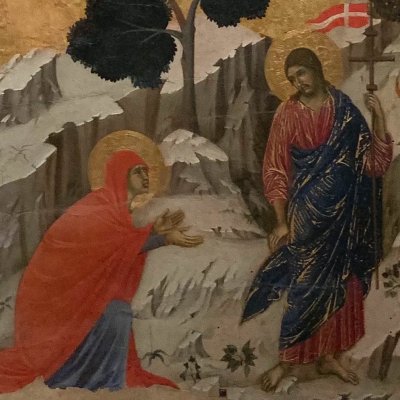 Noli me tangere (Maestà de Sienne) - Giovanni Pisano