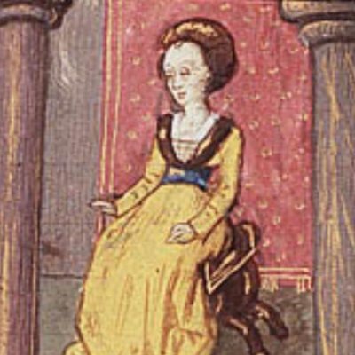 Aglaure empêche Mercure de rejoindre sa sœur Hersé (Epître d’Othéa, La Haye KB 74G27, f21)