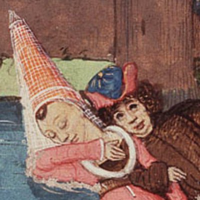 Héro et Léandre (Epître d’Othéa, La Haye KB 74G27, f41v)