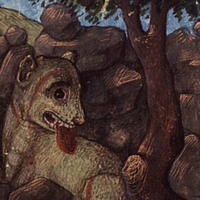 Combat de Persée contre la Gorgone (Epître d’Othéa, La Haye KB 74G27, f52)