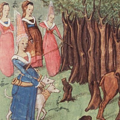 La chasse de Diane (Epître d’Othéa, La Haye KB 74G27, f59)