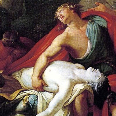 Achille se lamentant sur la mort de Patrocle - Gavin Hamilton