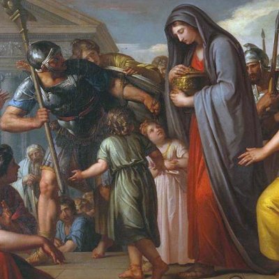Agrippine débarque à Brindes avec les cendres de Germanicus - Hamilton