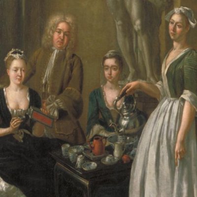 Le Thé dans une famille anglaise - Joseph Van Aken