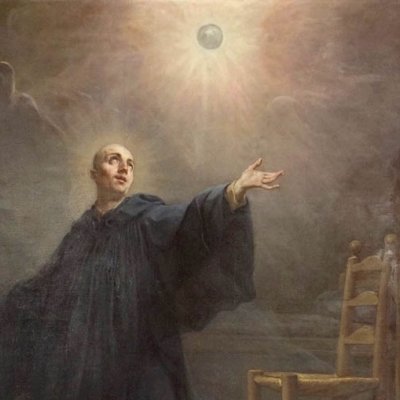 Saint Benoît en prière (version de Bourg-la-Reine) - Restout