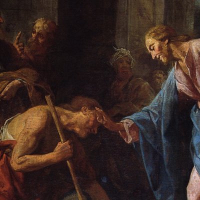 The healing of the born blind - Restout