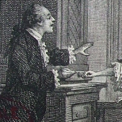 Sir Charles chez Mme Oldham (Tome 26, Grandisson, 1823) - Marillier