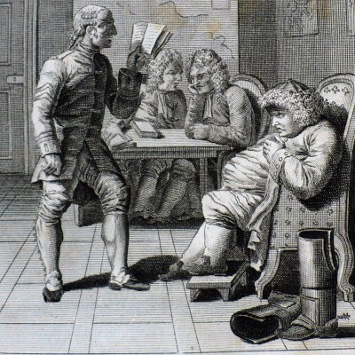 Le Caporal Trim lisant son sermon (Tristram Shandy, 1803, I, 191) - Misbach