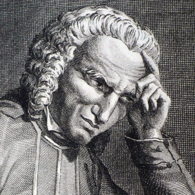 Portrait de Sterne en frontispice (Œuvres de Sterne, 1803) - Misbach