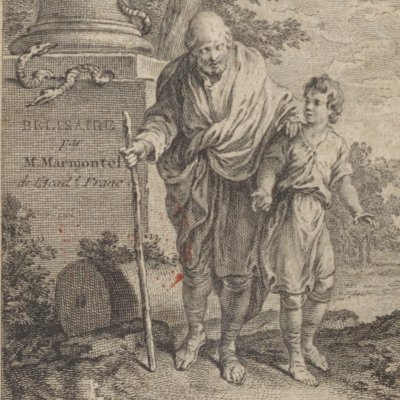 Frontispiece to Bélisaire (Marmontel, Bélisaire, 1767) - Gravelot