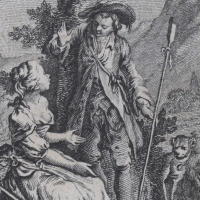La bergère des Alpes (Marmontel, Contes moraux, 1765, t. 2) - Gravelot