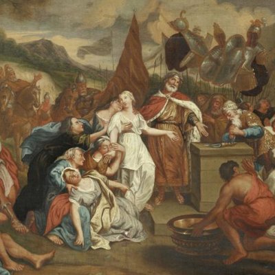 Le sacrifice de la fille de Jephté (version de Chambéry) - d’après Antoine Coypel