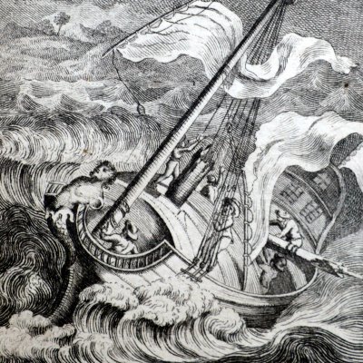 Tempête au large d’Emouy (Le Nouveau Gulliver, I, 1795)