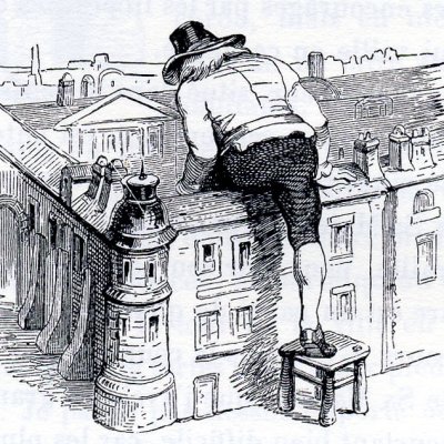 Gulliver pénètre ds la cour du palais royal (Gulliver, Garnier 1873) - Granville