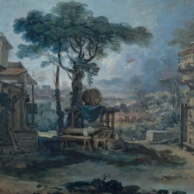Esquisse d’un décor de théâtre - Boucher