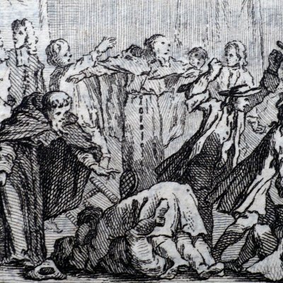 Bataille au tripot (Roman comique, I, 1, éd. 1752) - De Sève