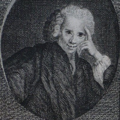 Portrait frontispice de Sterne (Tristram Shandy, 1784)