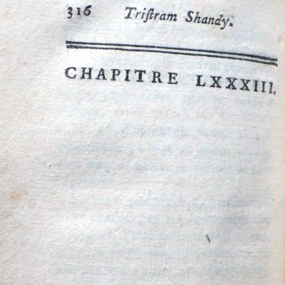 Chapitre blanc (Tristram Shandy, 1784, IV, 83)