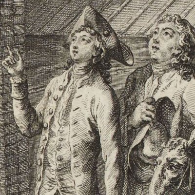 Edmond & son frère à la ville (Paysan perverti,  Esprit 1782, fig2) - Binet