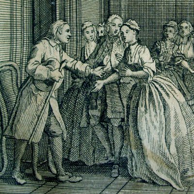 Pamela retrouve son père (Pamela, Leipzig 1750, fig9) - Brühl