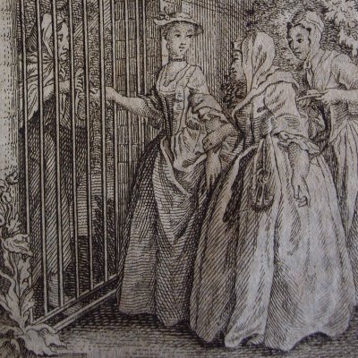 Pamela se fait dire la bonne aventure (Pamela, Leipzig 1750, fig7) - Brühl