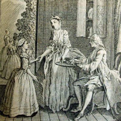 Pamela rencontre sa nouvelle nièce (Pamela, Leipzig 1750, fig14)