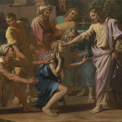 Les aveugles de Jéricho - Poussin