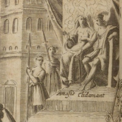 Galathée empêche Lindamor de tuer Polémas (L’Astrée, 1633, I, 9)