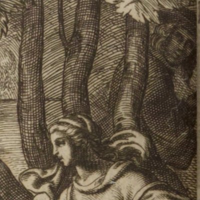 Célion et Bellinde à la fontaine des sycomores (L’Astrée, 1633, I, 10) - Lasne