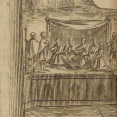 Galathée & Silvie entendent le messager de Ligdamon (L’Astrée, 1633, I, 11) - Lasne