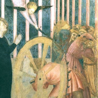 Martyre de sainte Catherine. Le miracle de la roue - Masolino da Panicale
