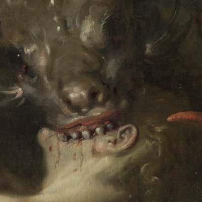 Le dragon dévore deux compagnons de Cadmus - Cornelis van Haarlem