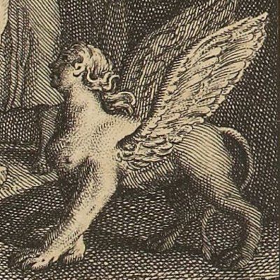 Frontispice d’Œdipe, Œuvres de Voltaire, éd. 1747 - Bernigeroth