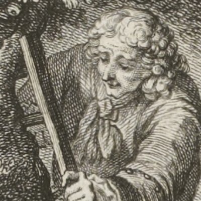 Sur le poirier (La gageure des 3 commères. La Fontaine, Contes, 1762) - Eisen