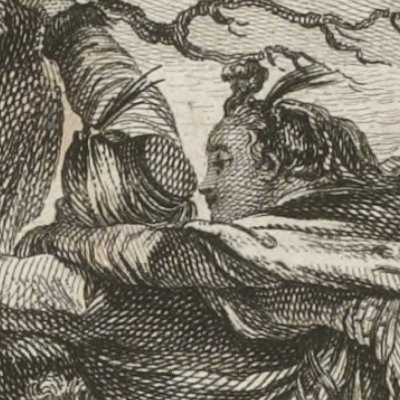 Le naufrage (La fiancée du roi de Garbe. La Fontaine, Contes, 1762) - Eisen