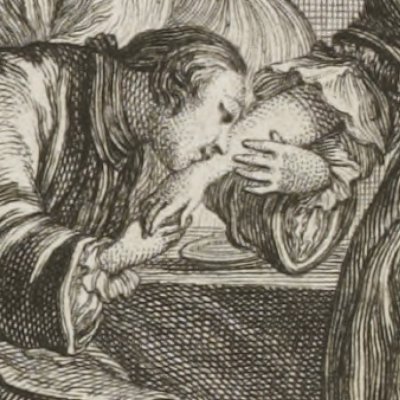 Les pleurs de Fédéric (Le faucon. La Fontaine, Contes, 1762) - Eisen