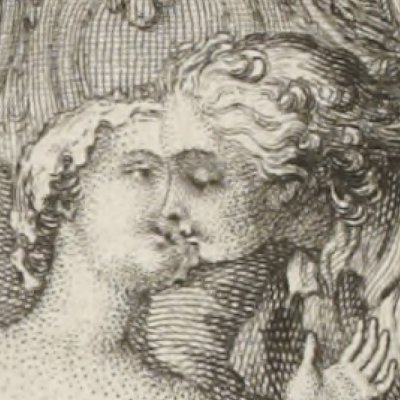 Argie & le pèlerin (Le petit chien, 2nde v. La Fontaine, Contes, 1762) - Eisen