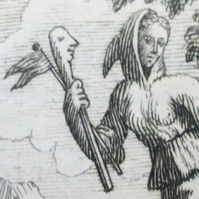L’amour et la folie (Fables de La Fontaine, 1694) - atelier de Chauveau