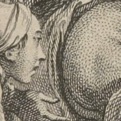 Entre clystère et esturgeon (Le Glouton. La Fontaine, Contes, 1762) - Eisen