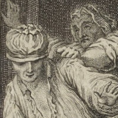 Le maître dans son école (Le Roi Candaule…, La Fontaine, Contes, 1762) - Eisen
