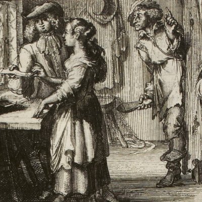 Le savetier (La Fontaine, Contes, Amst. 1685) - De Hooghe