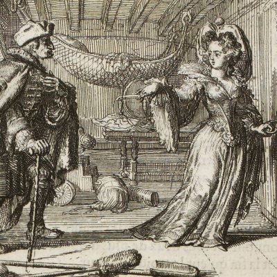 Le calendrier des vieillards (La Fontaine, Contes, Amst. 1685) - De Hooghe