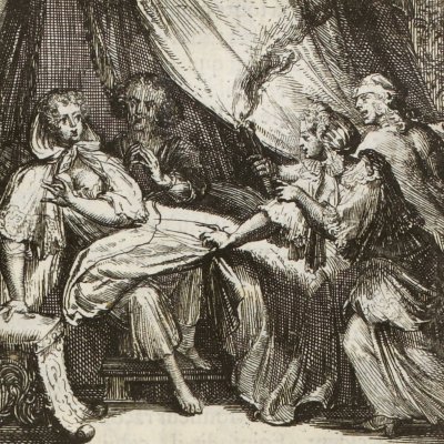 Le Gascon puni (La Fontaine, Contes, Amst. 1685) - De Hooghe