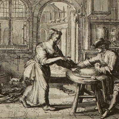 Pâté d’anguille (La Fontaine, Contes, Amst. 1685) - De Hooghe