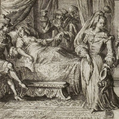 Alix malade (La Fontaine, Contes, Amst. 1685) - De Hooghe