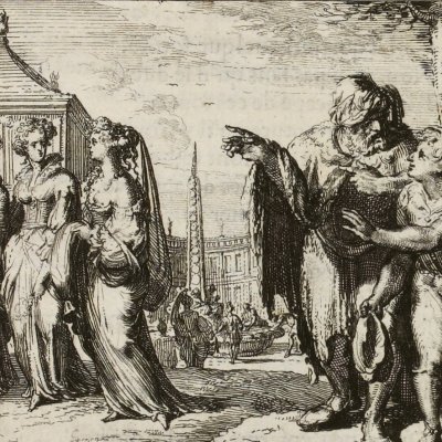 Les oies de frère Philippe (La Fontaine, Contes, Amst. 1685) - De Hooghe